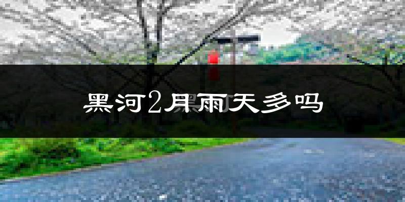 黑河2月雨天多吗?