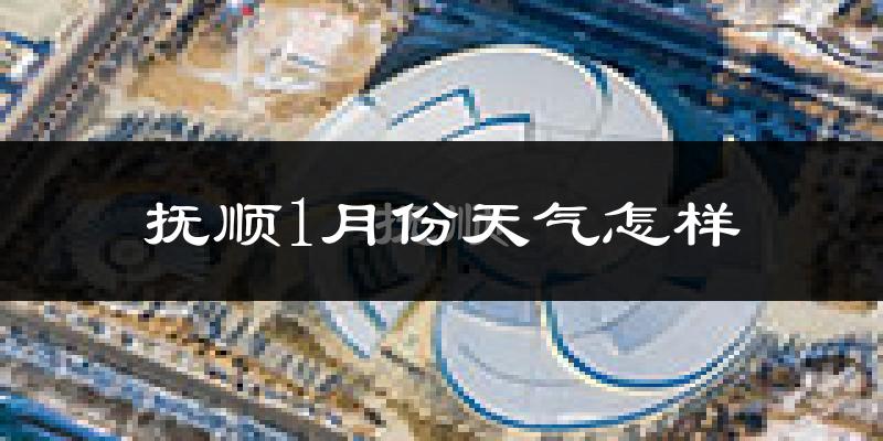 抚顺市1月份天气如何?很冷吗?