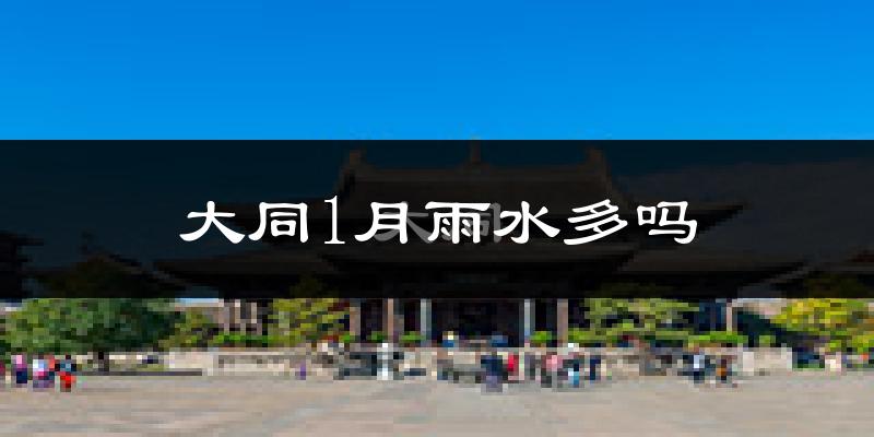 大同1月雨水多吗?