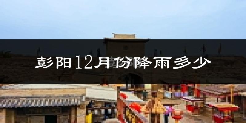 彭阳12月份降雨多少?