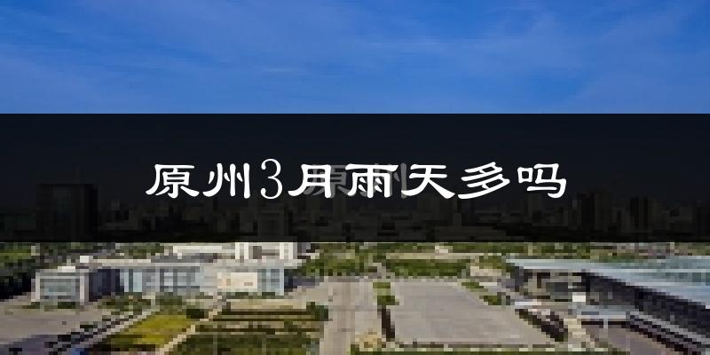 原州3月雨天多吗?
