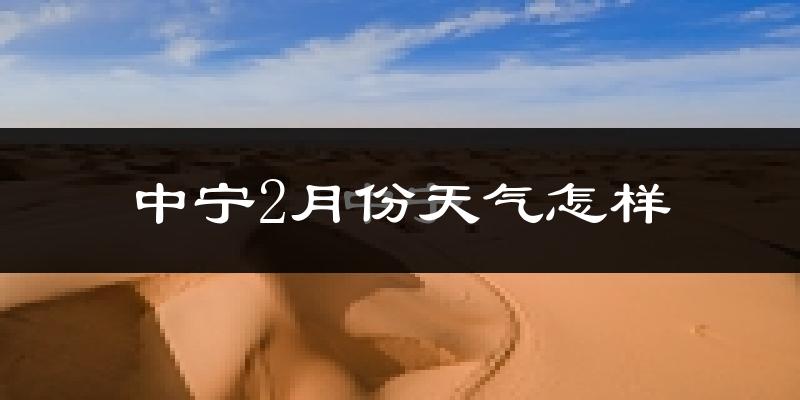中宁县2月份天气如何?很冷吗?