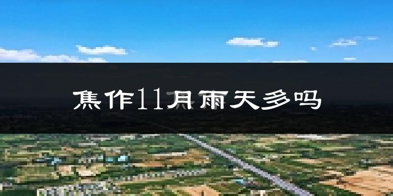 焦作11月雨天多吗?