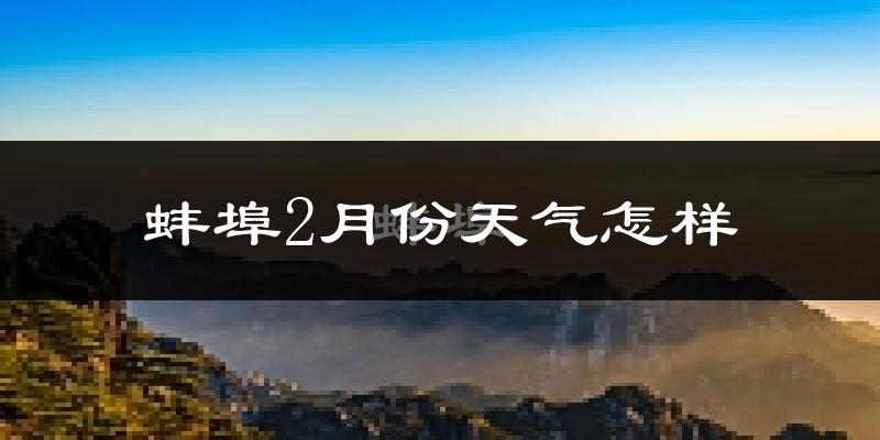 蚌埠市2月份天气如何?很冷吗?