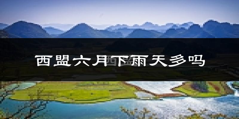 西盟六月下雨天多吗?西盟6月份降雨量多少?